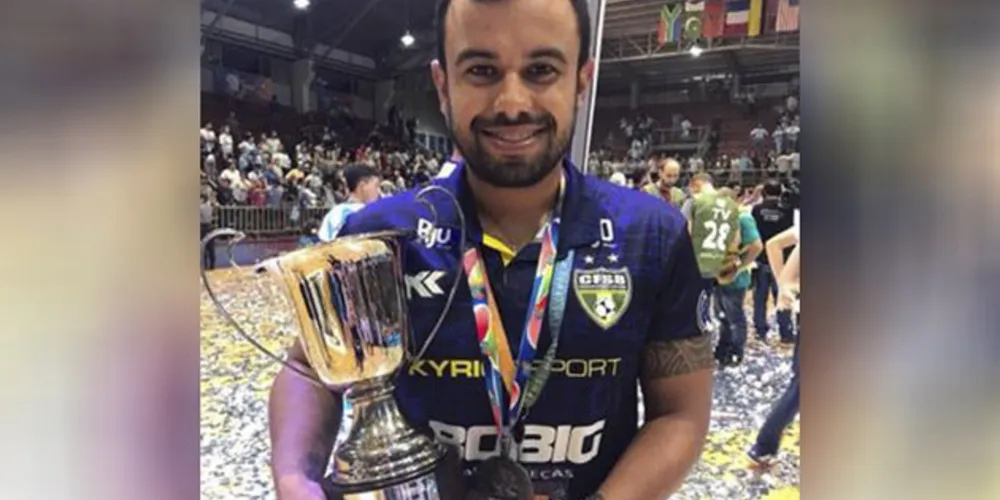 Rafael Araújo integra a comissão técnica da seleção brasileira vice-campeã mundial de futsal da AMF
