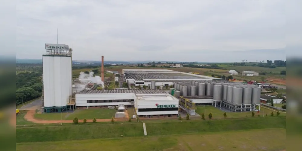 Fábrica da Heineken em Ponta Grossa.