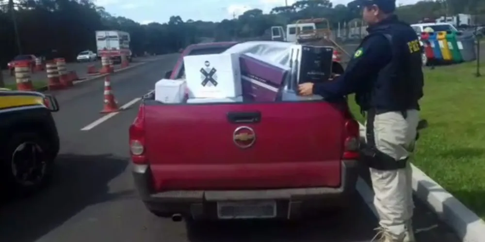 Carga foi apreendida na região de Guarapuava nesta sexta-feira