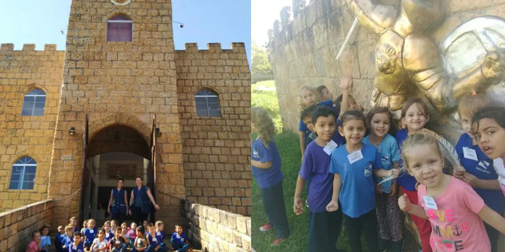 Imagem ilustrativa da imagem Escolha de símbolo leva alunos à visita em castelo