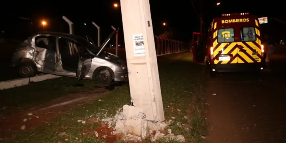 Acidente foi atendido por equipe do Siate