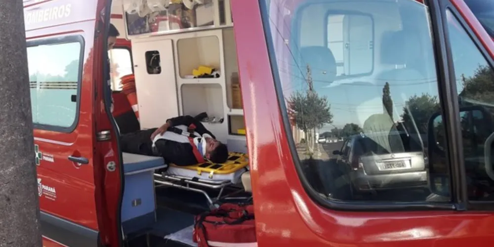 Homem foi encaminhado ao hospital, após primeiro atendimento por equipes do Siate