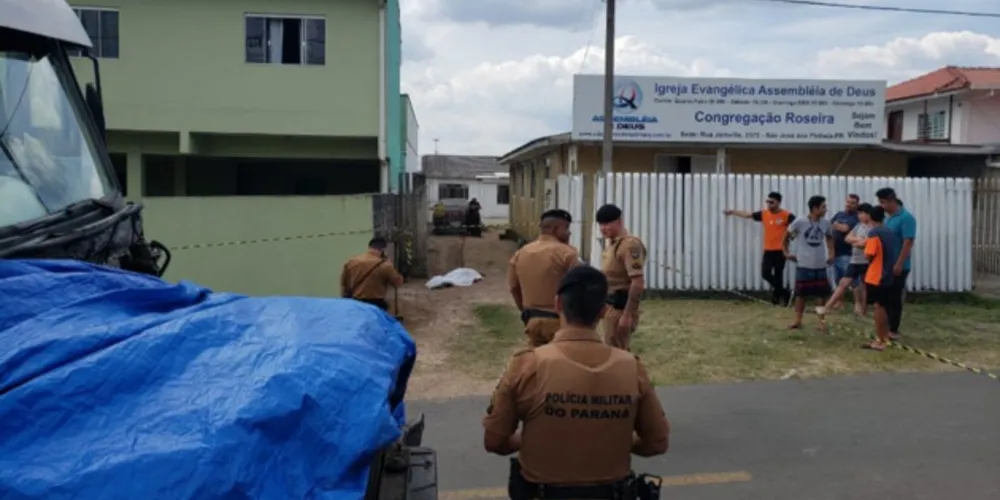 Pedro Eduardo de 23 anos, ainda tentou correr, mas acabou  atingido em frente a uma igreja evangélica