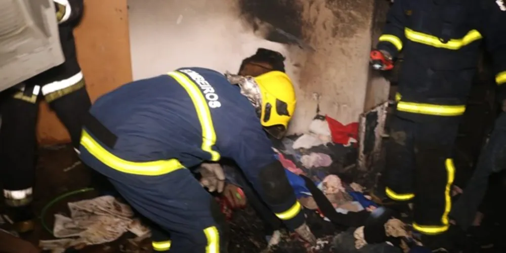 Dois filhotes de cachorro morreram, mas os moradores não sofreram ferimentos