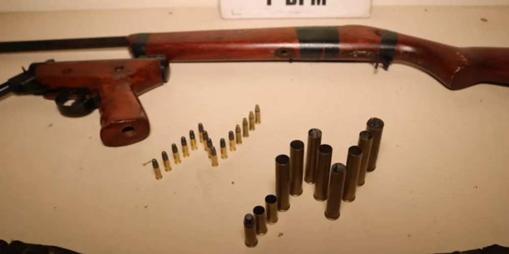 Armas foram retiradas de circulação em ação das equipes do Pelotão de Choque