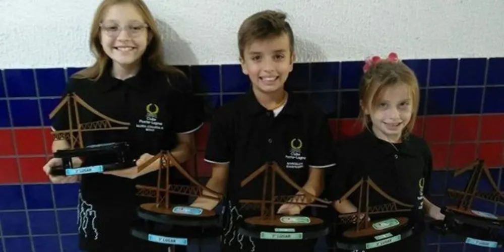 Yasmin Schafranski, Marcelo Emanuel Schafranski e Maria Eduarda Buiar 