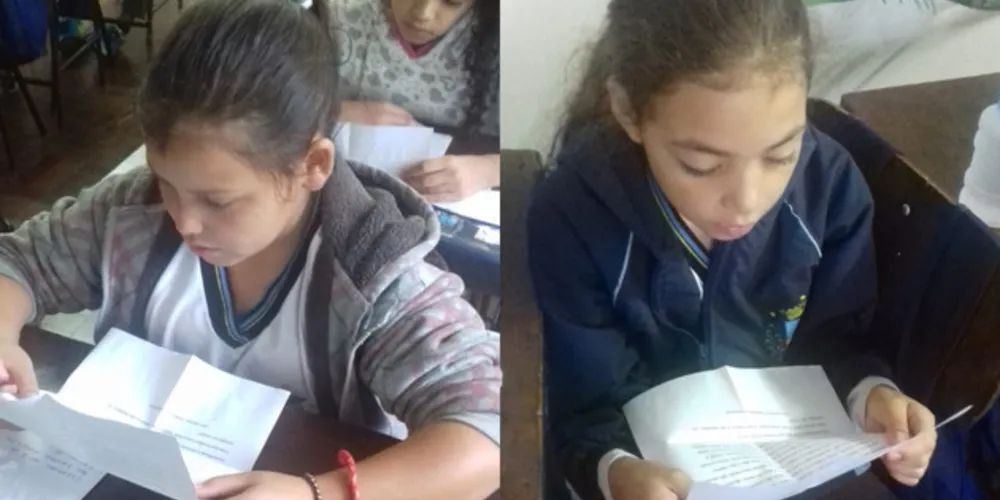 Imagem ilustrativa da imagem Alunos de Castro enviam cartas para colegas de Carambeí
