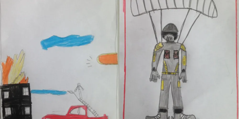 Imagem ilustrativa da imagem Desenhos expõem profissões desejadas por alunos
