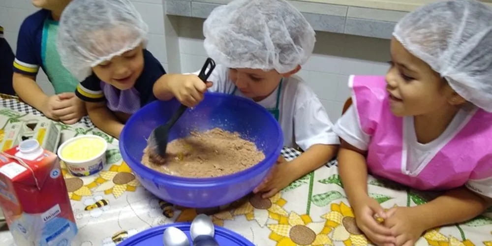 Imagem ilustrativa da imagem Culinária é recurso de aprendizado em Infantil V