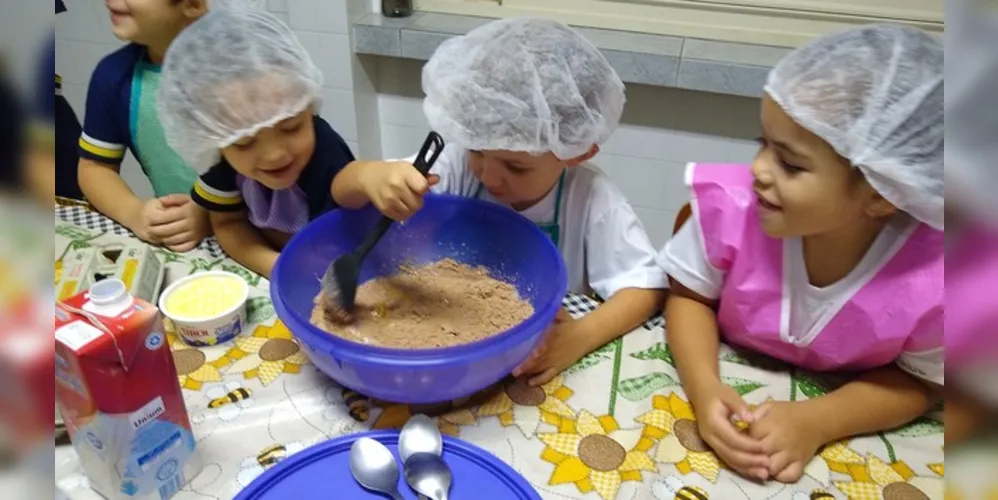 Imagem ilustrativa da imagem Culinária é recurso de aprendizado em Infantil V