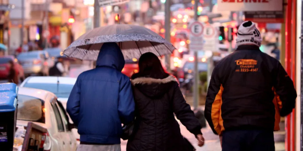 A temperatura cai em Ponta Grossa nesta semana, com possibilidade de muita chuva a partir de sexta-feira 