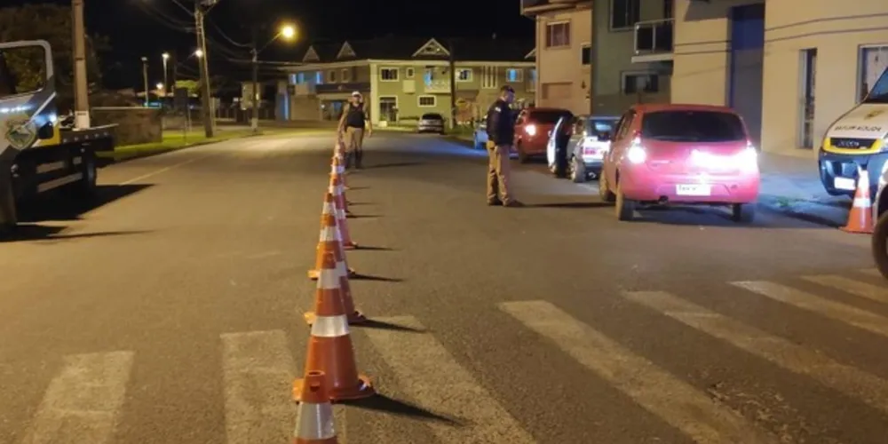 Operação Coronel Sarmento foi realizada no centro e em alguns bairros de Carambeí