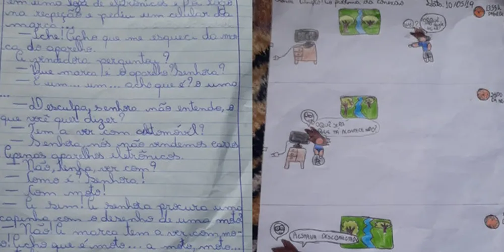 Imagem ilustrativa da imagem Alunos constroem quadrinhos através de crônicas