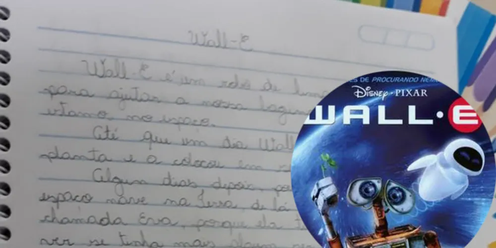Imagem ilustrativa da imagem Quinto ano de PG produz resenha de ‘Wall-E’