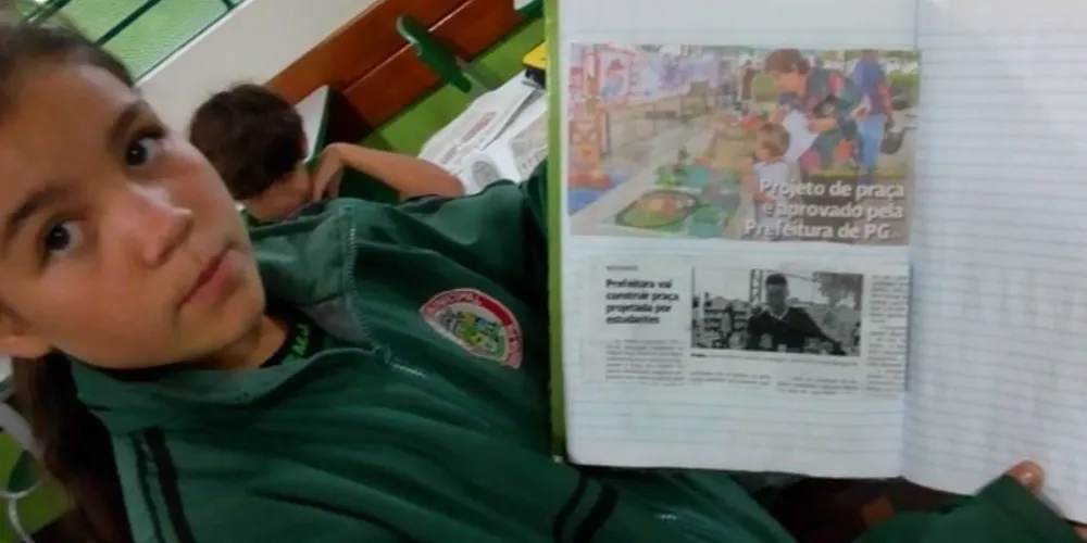 Imagem ilustrativa da imagem Quinto C trabalha com a estrutura da notícia