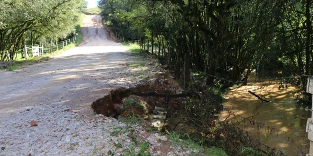 Estradas rurais sofreram depredação por conta das chuvas da última semana