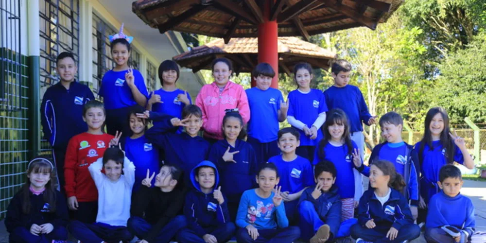 Turma do 4º ano da Escola Municipal João Maria Cruz