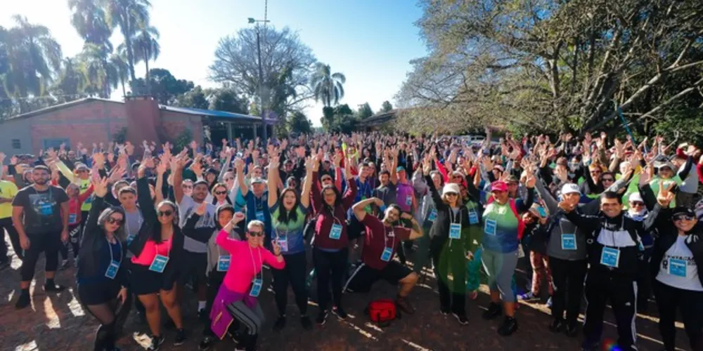 Público recorde caminhou pelas belas paisagens naturais do Circuito Rota do Barreiro em Tibagi

