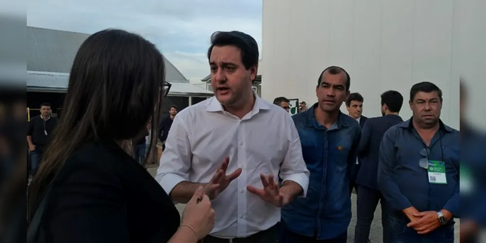 Governador Carlos Massa Ratinho Junior encontra-se em Carambeí, nesta tarde, em visita à terceira edição da Digital Agro