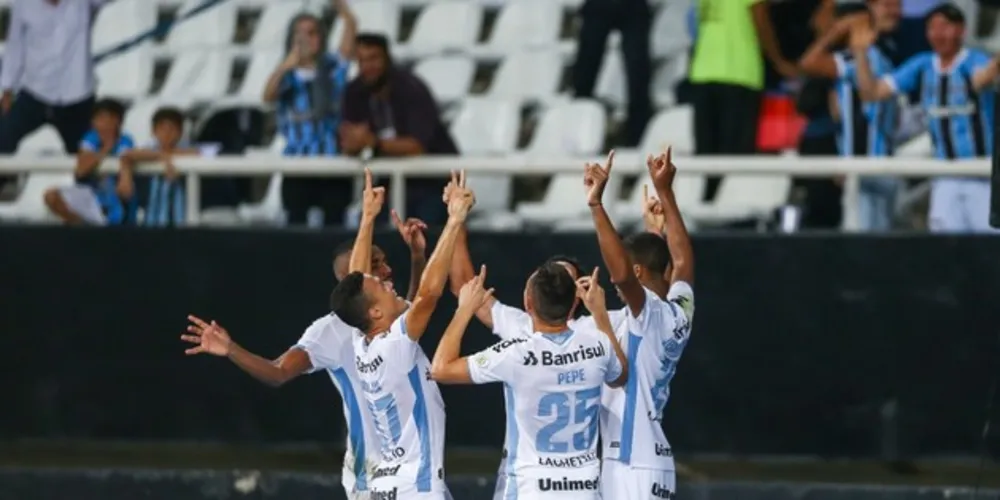 Grêmio vence o Botafogo fora de casa pela nona rodada do Brasileirão