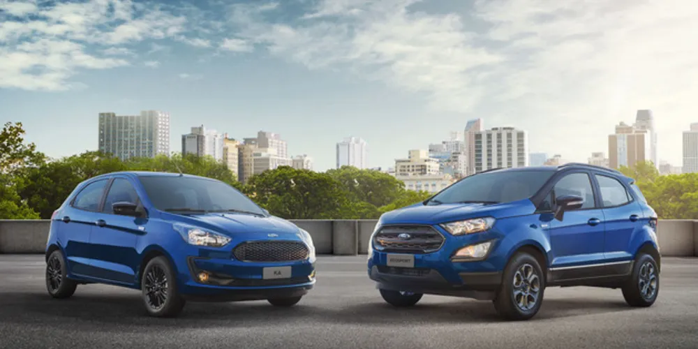 Cor azul Belize diferencia os modelos da linha especial