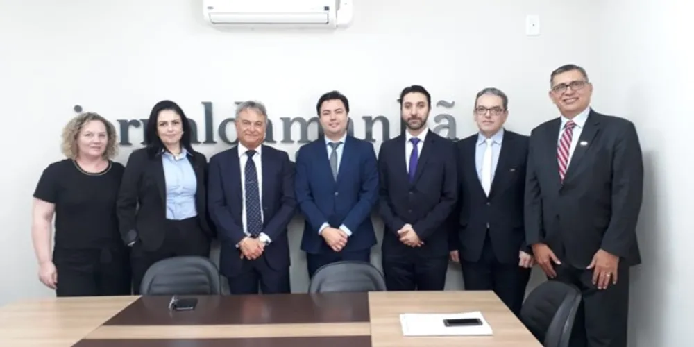 Diretores e advogado do Condor visitaram redação do JM e Portal aRede nesta terça-feira