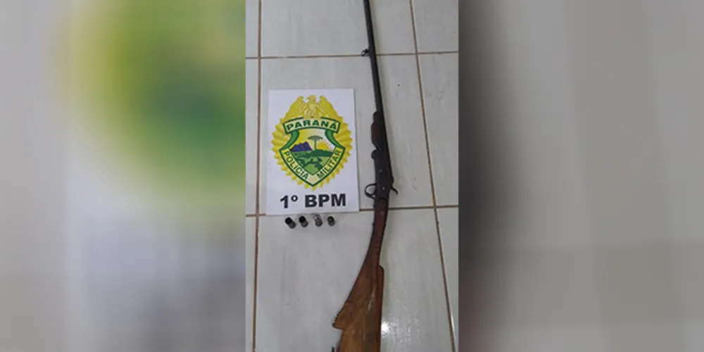 Arma foi apreendida e idoso foi preso em flagrante