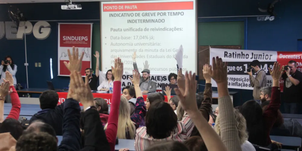 Sinduepg convocou Assembleia Geral onde deve definir pela adesão à greve do funcionalismo