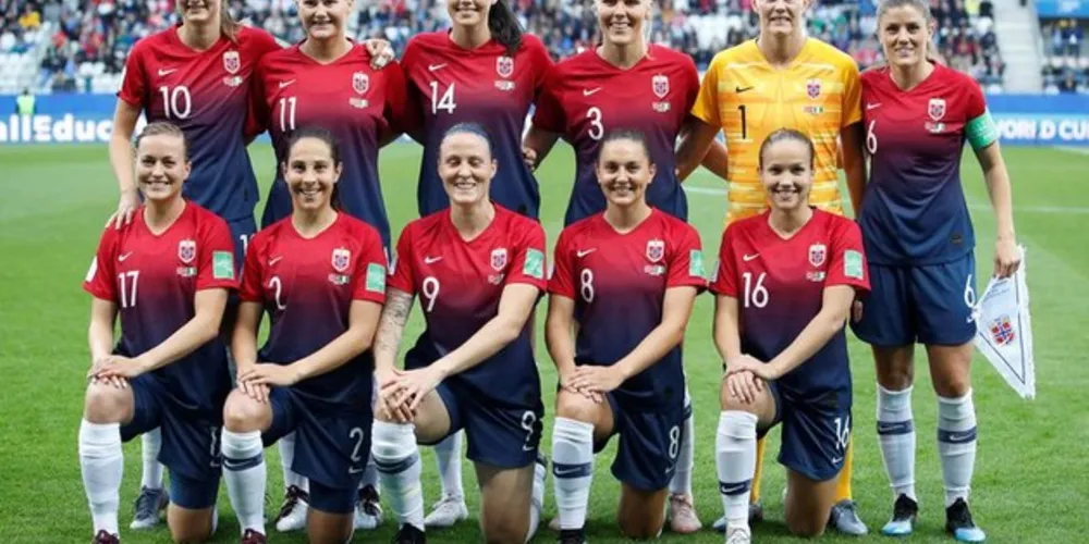 Seleção da Noruega na Copa do Mundo de Futebol Feminino - França 2019. 