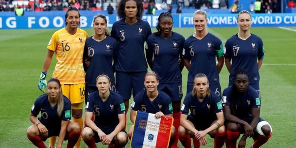 Seleção da França na Copa do Mundo de Futebol Feminino - França 2019. 