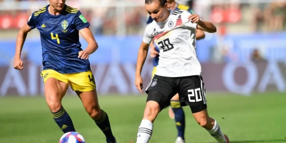 As suecas ganharam das alemãs por 2X1