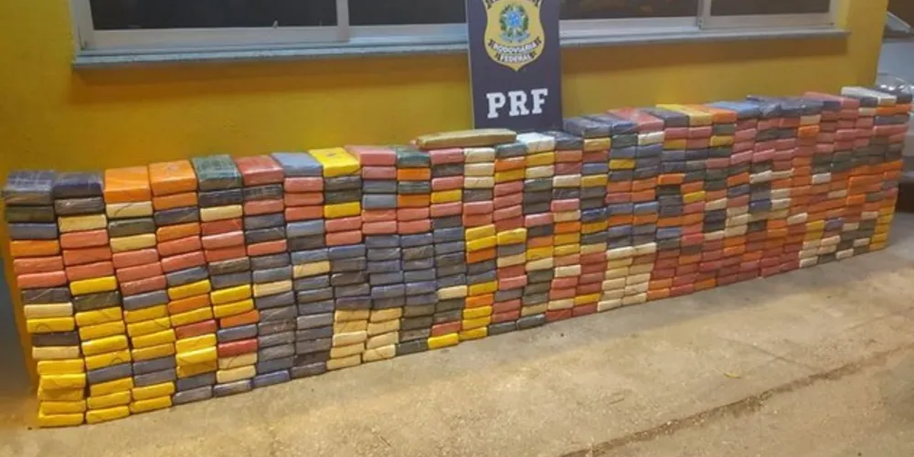 Foram encontrados 495 tabletes de cocaína