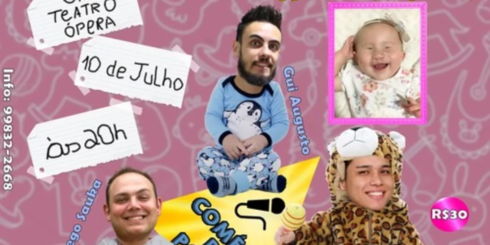 Comediantes de PG apresentam show beneficente