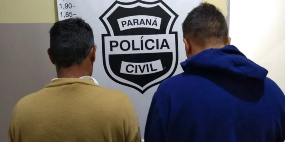 Os dois homens são suspeitos do cometimento de três crimes violentos em Ponta Grossa
