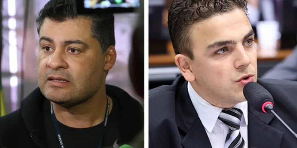 Prefeito Marcelo Rangel (esq.) e deputado Aliel Machado