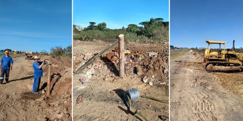 O espaço era utilizado como 'lixão' por pessoas que ainda não foram identificadas. No local foram despejados fogões, geladeiras e sofás