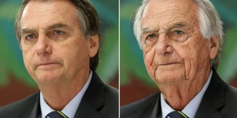 Celebridades e políticos entraram na brincadeira e publicaram suas versões mais velhas