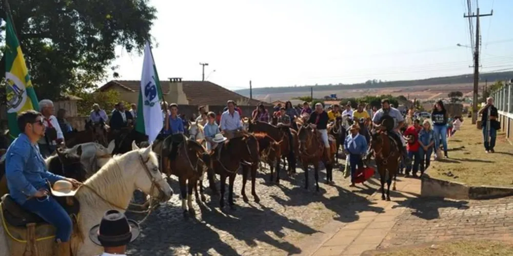 Durante a festividade a Cavalgada já é tradicional