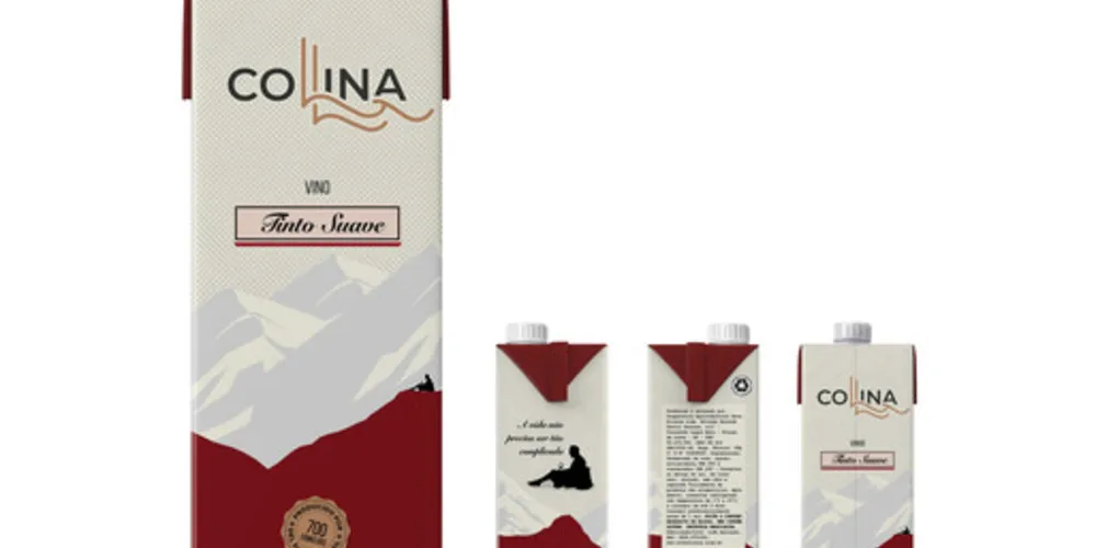 O vinho suave Collina passa a ser o único produzido em embalagem cartonada da Tetra Pak de 1L