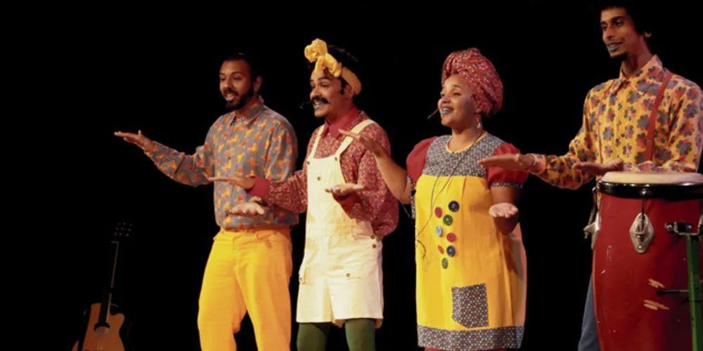 Baquetinhá será um espetáculo interativo que apresenta a diversidade de ritmos e manifestações afro-brasileiras, indígenas e africanas