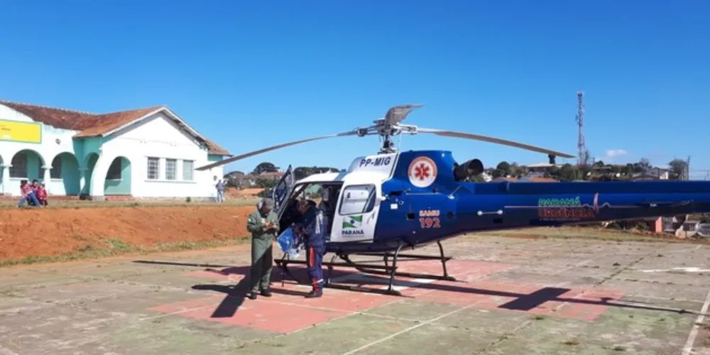 Vítima foi transportada para hospital em Curitiba em estado grave
