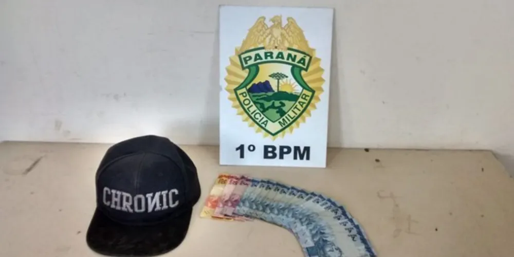 Dinheiro roubado de farmácia foi recuperado pela Polícia Militar
