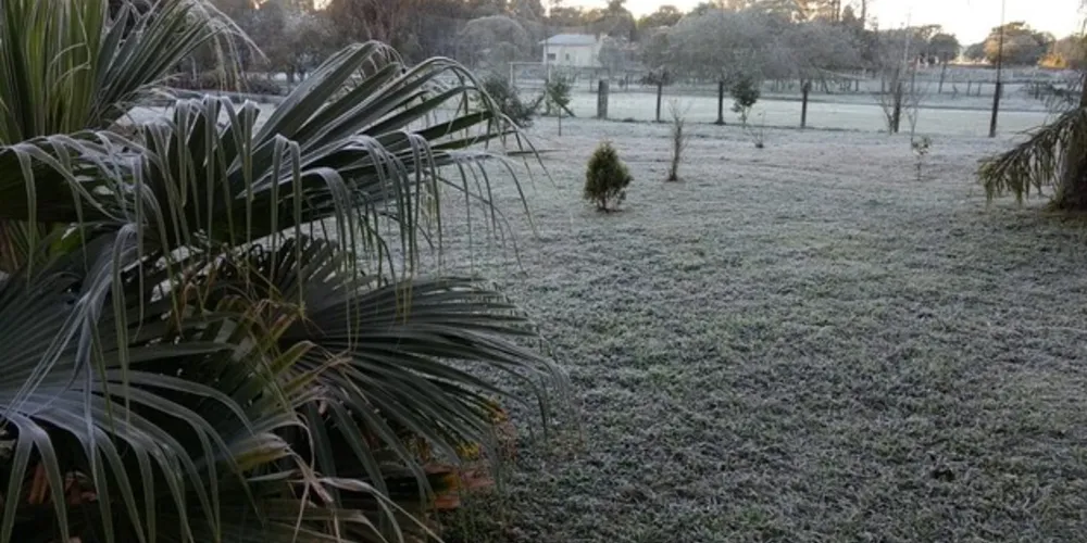 São Mateus do Sul teve nesta madrugada a temperatura mais baixa do Paraná