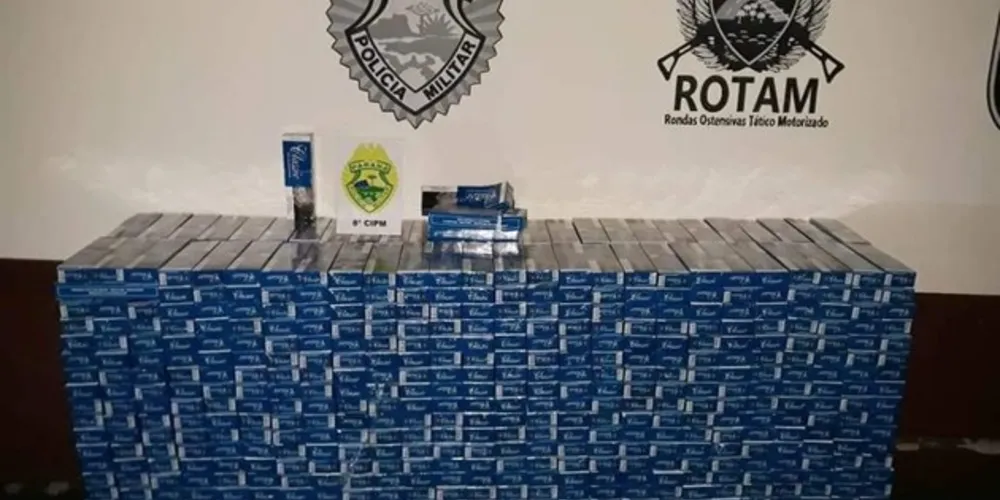 Foragido da Justiça tinha dois mandados em aberto e foi flagrado com a carga de cigarros