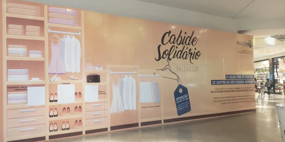 Peças doadas devem estar limpas e em bom estado de conservação. Ponto de recolhimento está no primeiro piso do Shopping
