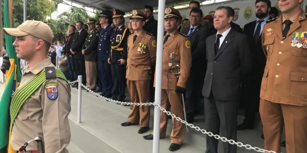 A outorga ocorreu na sede do 14º Batalhão de Polícia Militar, em Foz do Iguaçu