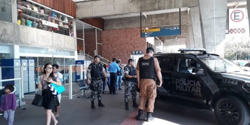 Apesar do susto, caixa tinha apenas objeto de gesso