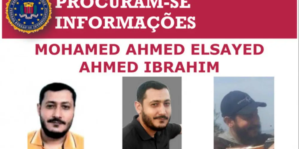 De acordo com o FBI, Ahmed Ibrahim deve ser considerado "perigoso"