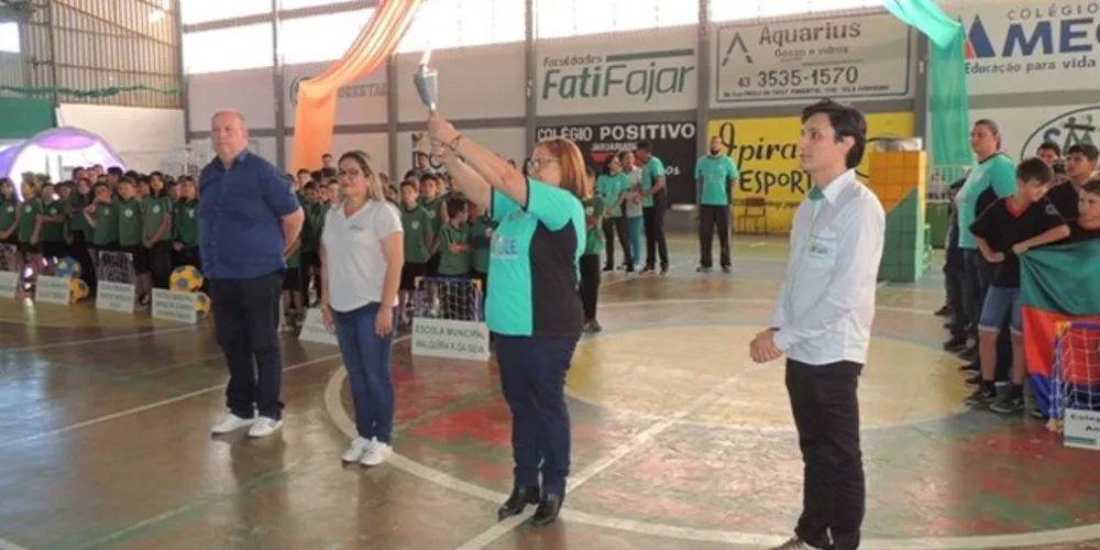 A cerimônia de abertura dos jogos contou com uma performance do atleta profissional de Futebol Freestyle, João Othavyo da Luz