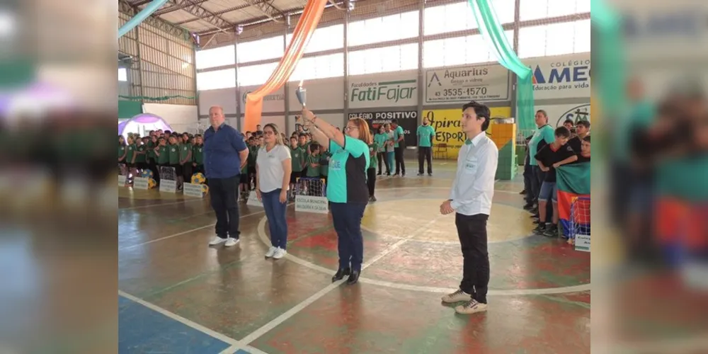 A cerimônia de abertura dos jogos contou com uma performance do atleta profissional de Futebol Freestyle, João Othavyo da Luz